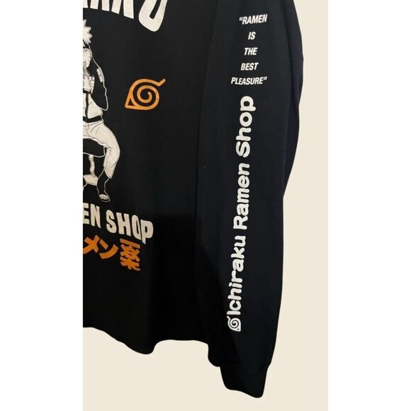 NARUTO SHIPPUDEN Hidden Leaf Village Ichiraku Ramen Shop Longsleeve Shirt Size L - Picture 5 of 6